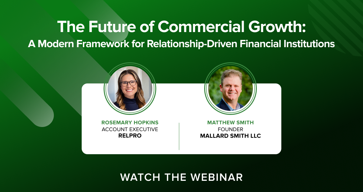 Watch the webinar to get tips on how relationship-driven financial institutions use data and analytics in their growth strategy